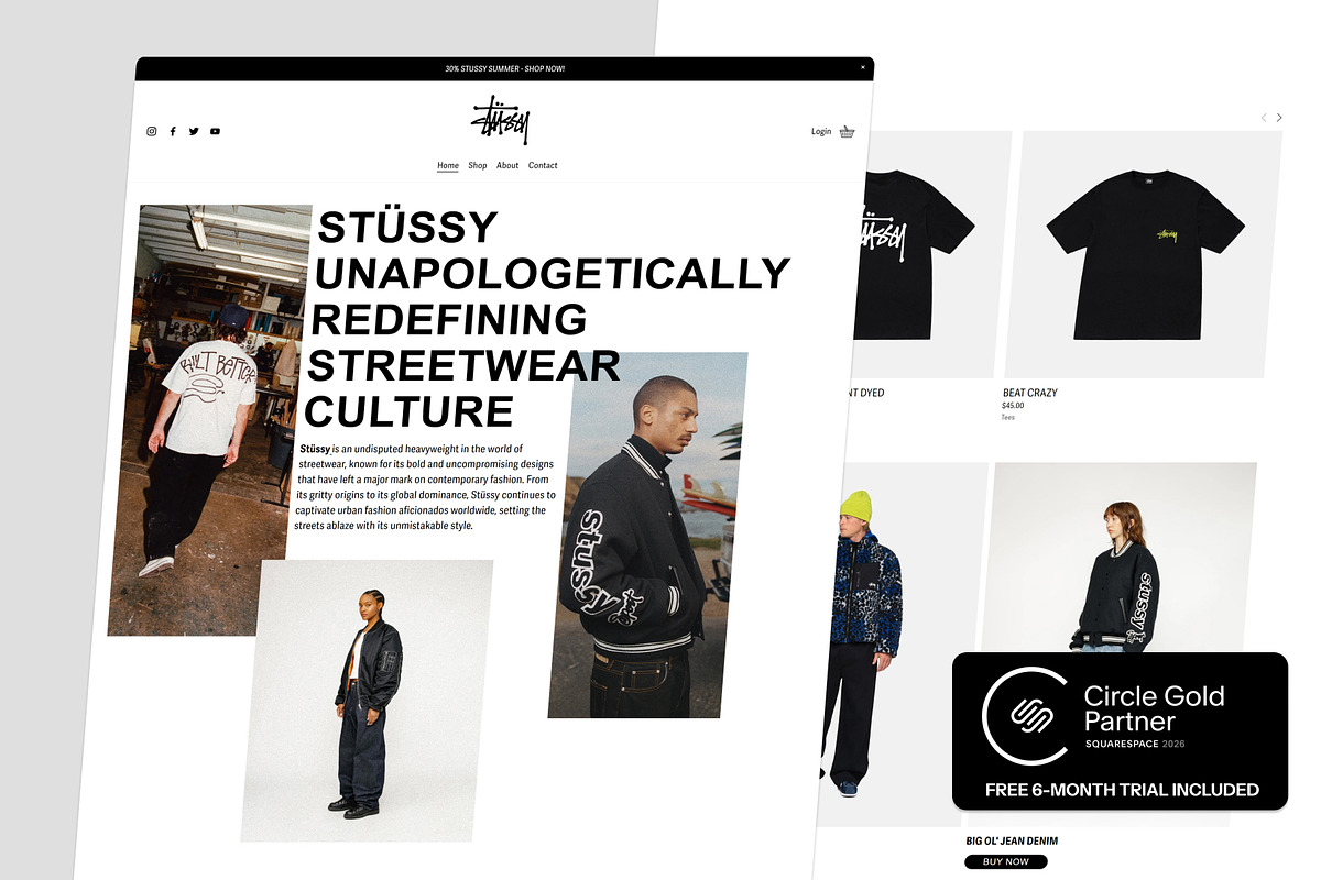 Ecommerce Squarespace 7.1 Template, a Squarespace Template by bonjourdsgnco (Photo 1 of 12)