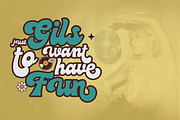 Moonlight - Groovy Disco Typeface, a Script Font by HipFonts (Thumbnail 8 of 11)