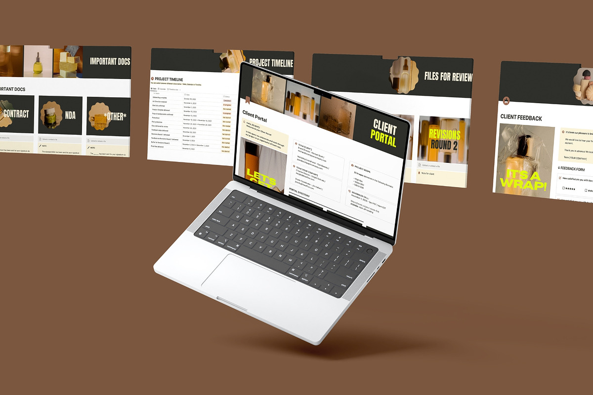 Client Portal Notion Template, a Templates & Theme by Knotably Creative House (Photo 3 of 5)