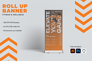Fitness - Roll Up Banner, a Print Template by StreaksideStd (Thumbnail 1 of 3)