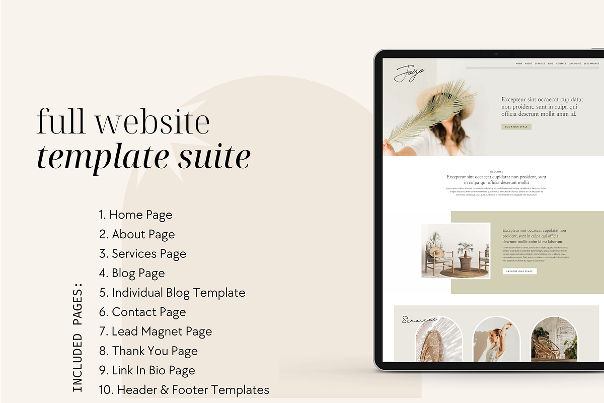 Jaya Website Template for Divi Theme, a WordPress Template by Studio La Luna (Photo 3 of 6)