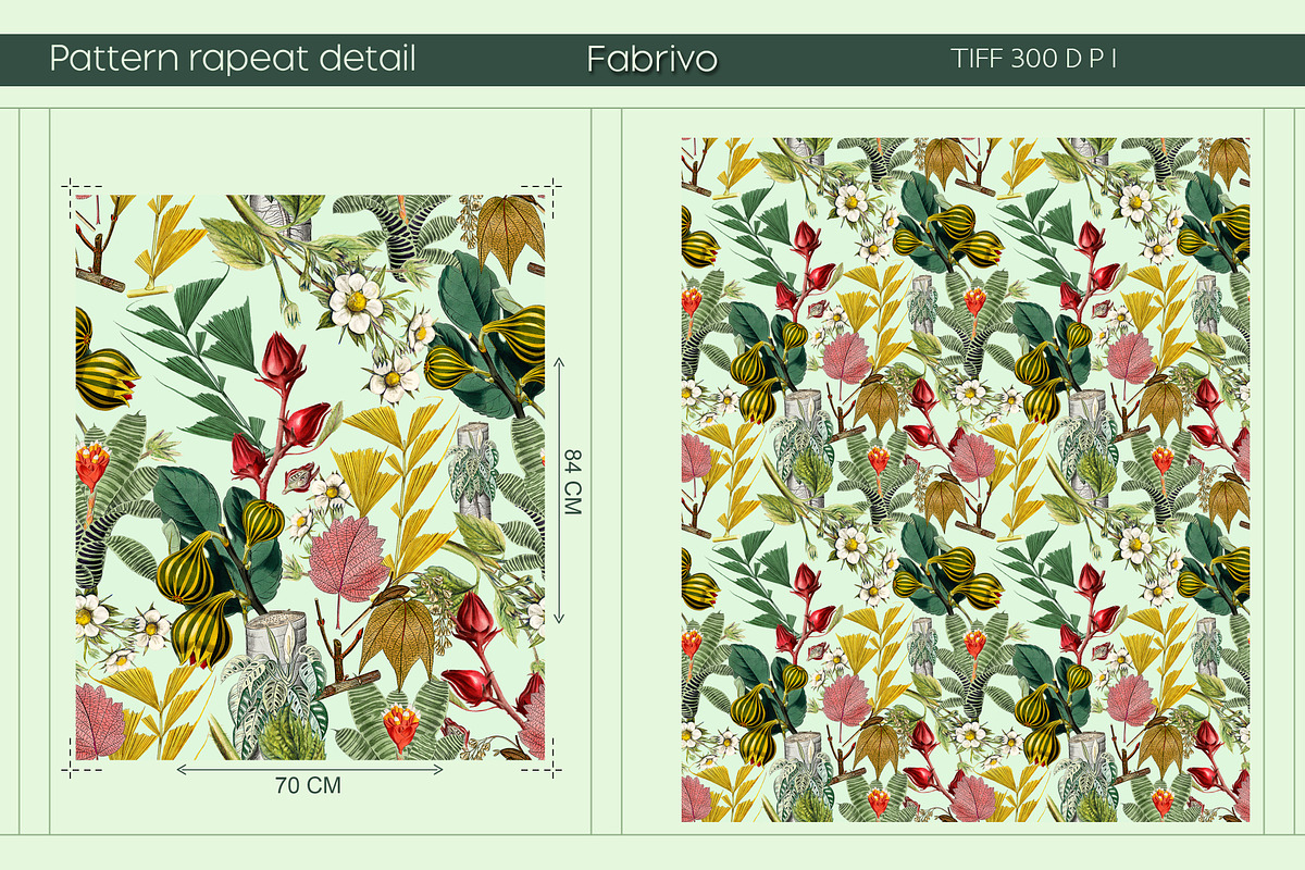 Jungle Epiphany Floral Pattern, a Pattern Graphic by Fabrivo (Photo 7 of 9)
