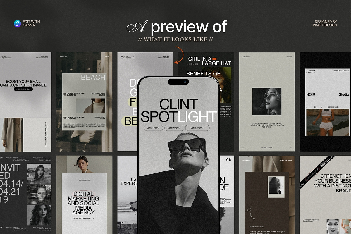 Instagram Stories | Social Media Kit, a Social Media Template by Prapti Design (Photo 3 of 9)