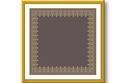 Floral Vector Quadratic Frame, a Texture Graphic by FineArtStudio (Thumbnail 2 of 3)