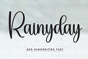 Rainyday | Script Font, a Handwritten Font by Scratchones (Thumbnail 1 of 8)