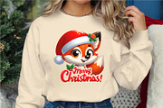 Christmas cute fox. Clipart, PNG., an Animal Illustration by KENO Mascots (Thumbnail 3 of 8)