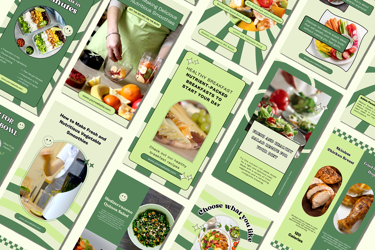 Sheena Healthy Food Canva Template, a Social Media Template by Kohesif Studio (Photo 9 of 9)