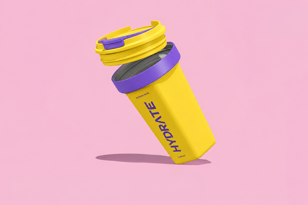 Tumbler Drink Bottle Mockup, a Household Mockup by Custom.scene (Photo 3 of 3)