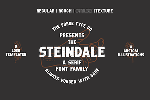 Steindale - Vintage Serif Font