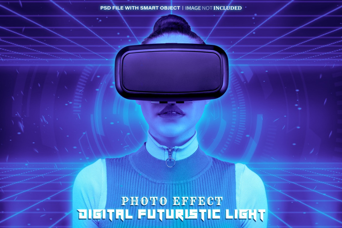 Digital Futuristic Photo Effect, a Layer Style Add-On by WudelMbois Studio (Photo 1 of 3)