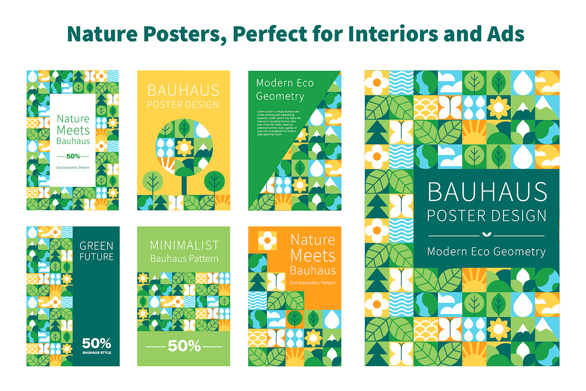 Mosaic Designs. Geometric Eco Nature, a Pattern Graphic by Lettering_Logo (Photo 2 of 7)