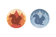 Forest Animals Emblem Collection, an Animal Illustration by PsychocheArt (Thumbnail 9 of 9)