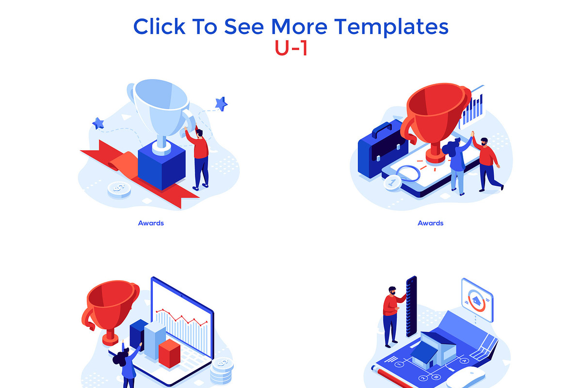 Isometric Stories. U-1, a Templates & Theme by Andrew Kras Design