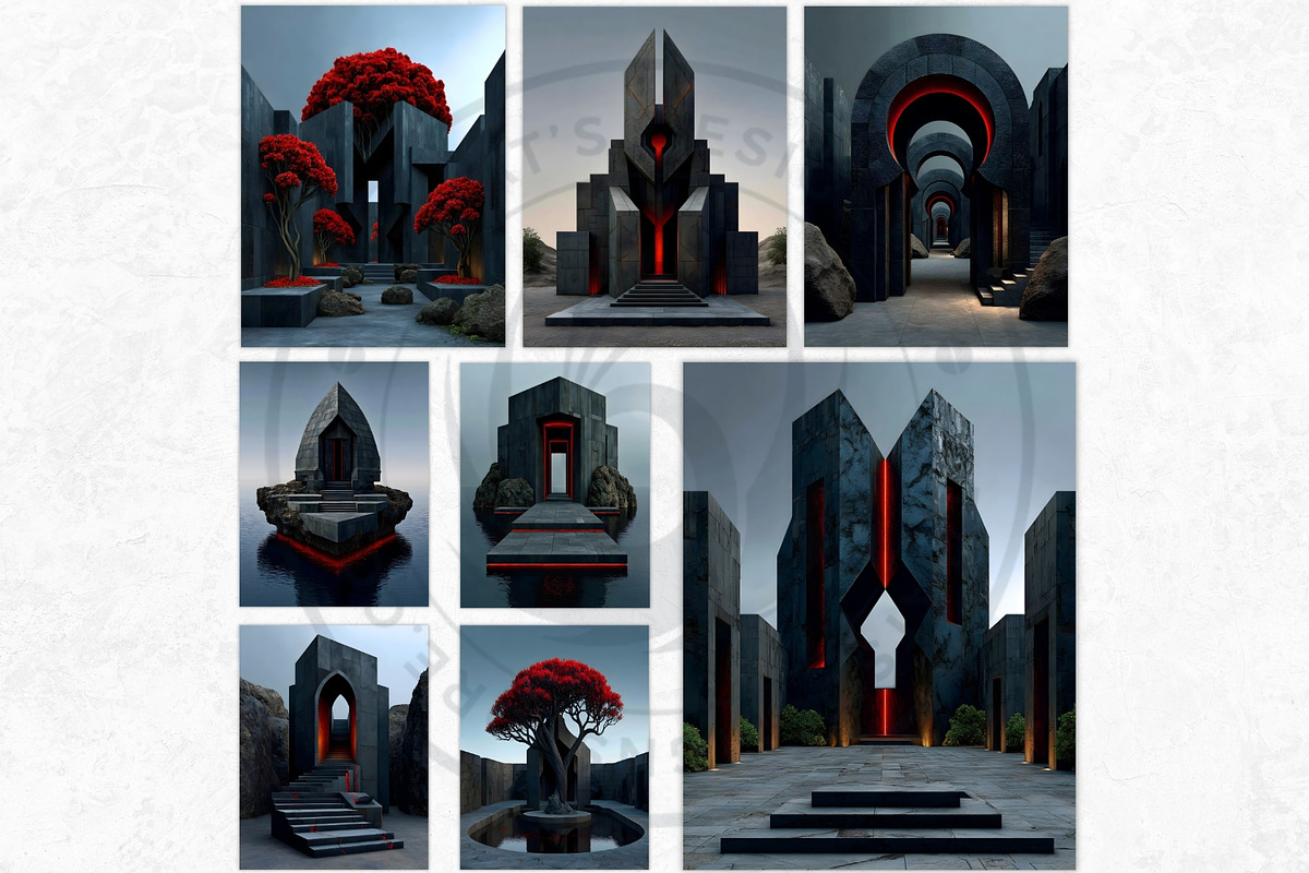 The Red Silence Cliparts, a Decorative Illustration by ThatsDesignArt (Photo 10 of 17)
