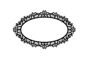 Vintage Lace Oval Frame Bundle, an Illustration by yasushie (Thumbnail 18 of 30)