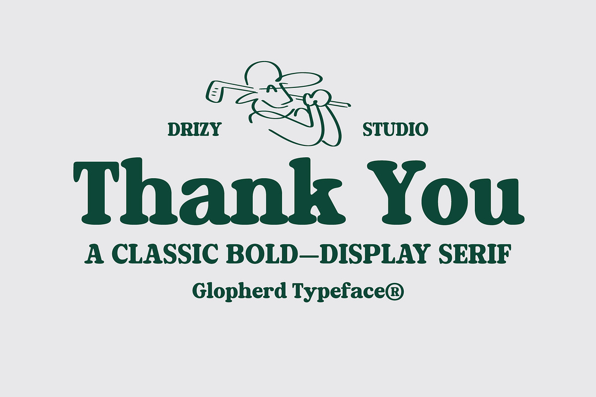 Golpherd – Classic Bold Display Font, a Serif Font by Drizy (Photo 10 of 10)