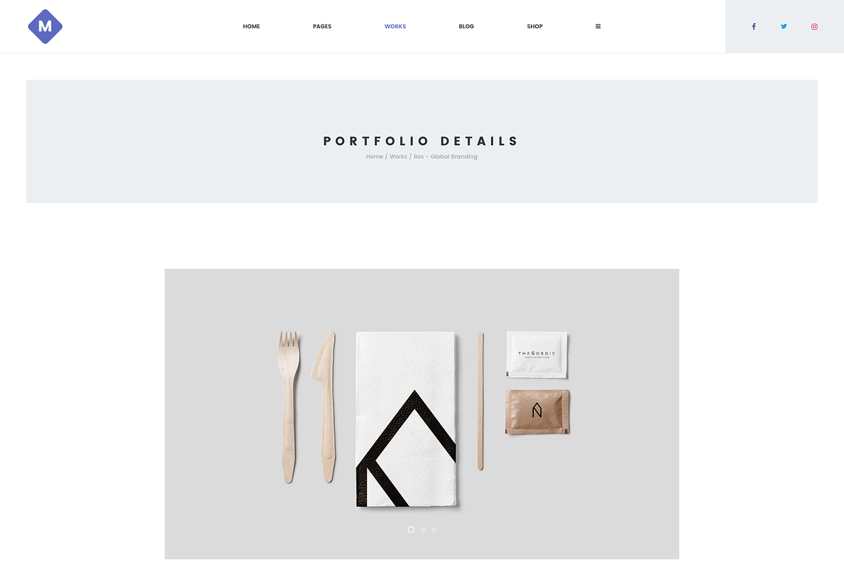 M - Minimal Portfolio Template, a Landing Page Template by bigpsfan's SHOP (Photo 10 of 18)