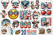 Retro Vintage 4th of July, an Object Graphic by GlitterCraft (Thumbnail 1 of 21)