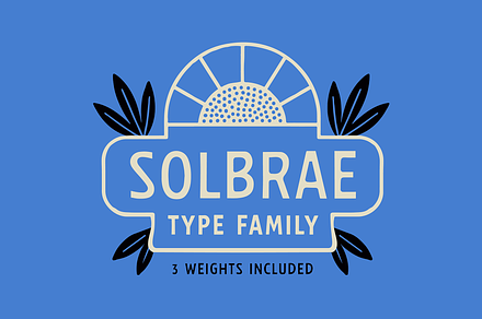 Solbrae - a hand drawn type family, a Font by Press & Pen