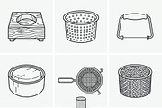 Bundles Set Cheese Brand Icons, an Outline Icon by adenpinkstore (Thumbnail 12 of 13)