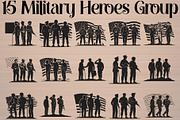 Military Heroes Group, an Object Graphic by Gfx_Store (Thumbnail 16 of 16)