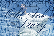 Old Ink Diary - Raw Ink Script, a Script Font by Setara Langit CreativeStd (Thumbnail 1 of 11)