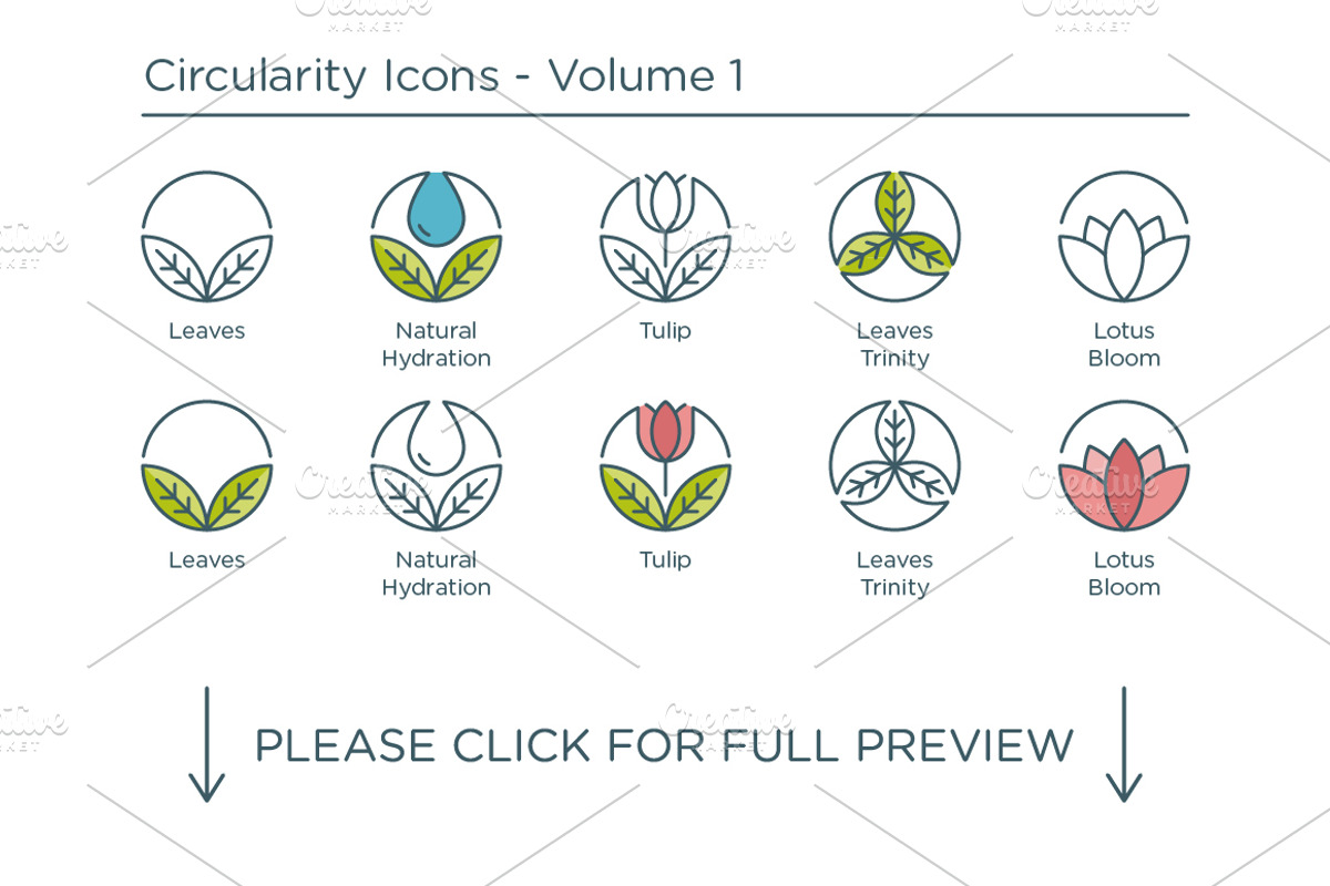 Circularity Icons Volume 1, an Outline Icon by ARTE MIGUEL