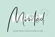 Minted Mood / Font Duo, a Script Font by Fortunes Co (Thumbnail 1 of 15)