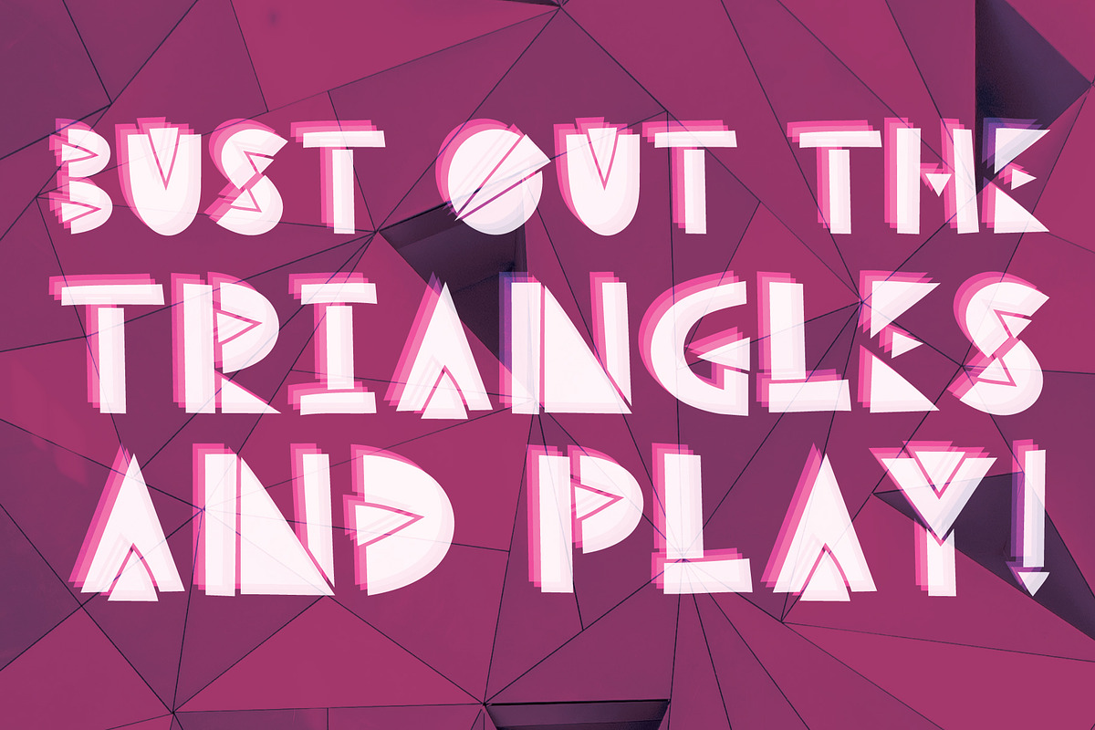 Break Thru - Geometric Font, a Sans Serif Font by Jordan Dale Young (Photo 2 of 5)