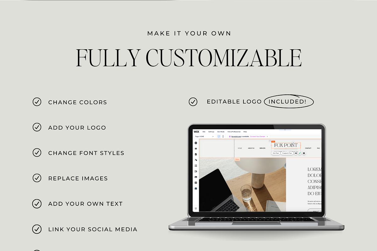 Wix Website Template for Services, a Wix Template by Ton Rêve Design Studio (Photo 4 of 6)