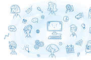 Doodle design style set, an Object Graphic by Margarita I (Thumbnail 2 of 6)