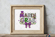 Glitter Mardi Gras Png Coquette Bow, an Illustration by Creative Art (Thumbnail 3 of 6)