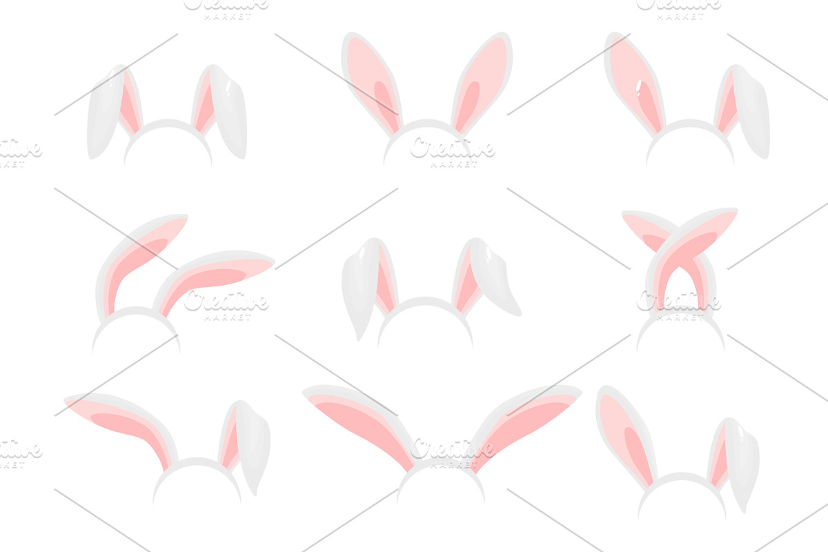 Rabbit ears realistic vector, an Object Illustration by the8monkey