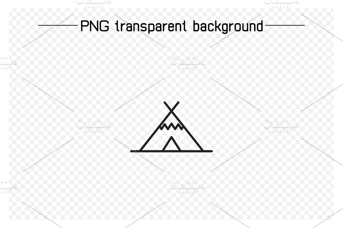 Camping Tent Icons Set, an Outline Icon by Designfour (Photo 3 of 7)