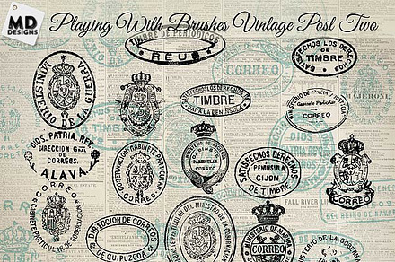 Vintage Post marks Spanish