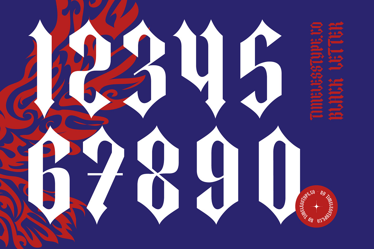 The Raffers Blackletter Font, a Blackletter Font by timelesstype.co (Photo 13 of 20)