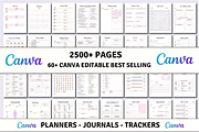 60+ Editable Canva Planners Template, a Marketing Template by Design Station (Thumbnail 1 of 3)