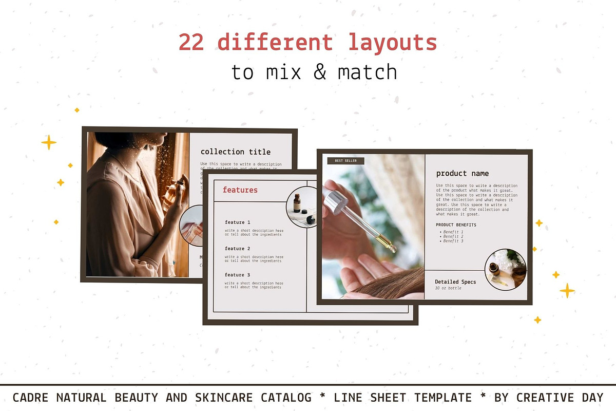 Cadre Chic Canva Catalog Template, a Presentation Template by Creative Day (Photo 3 of 6)