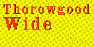 Thorowgood Wide, a Slab Serif Font by Wooden Type Fonts
