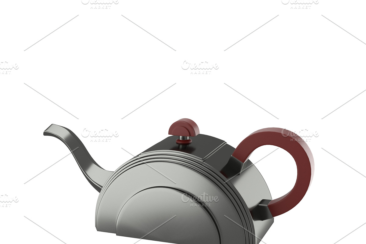 Art deco teapot, an Object 3D Model by CGTales (Photo 1 of 11)
