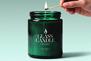 Glass Candle Mockup with Match, a Household Mockup by Design Squad (Thumbnail 3 of 4)