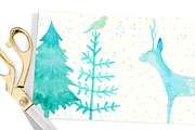 Woodland Christmas Graphics, an Illustration by WeLivedHappilyEverAfter (Thumbnail 6 of 7)