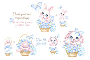 Cute Easter Bunny clipart, an Animal Illustration by MarinadeArt (Thumbnail 5 of 8)