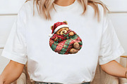 Watercolor Christmas Teddy Bear Clip, an Illustration by Libby Wishes (Thumbnail 6 of 8)