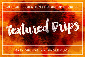 Textured Drips Brush Pack Volume 1