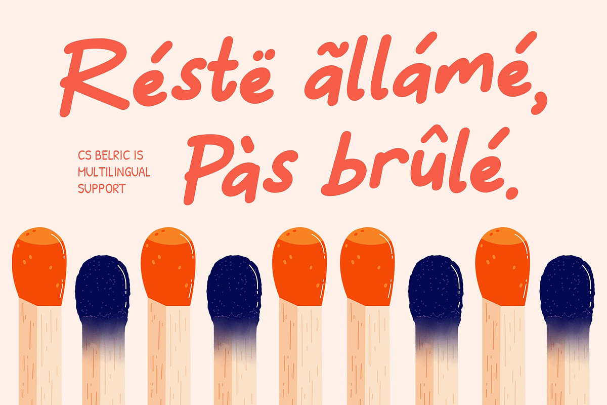 CS Belric – Cute Handwritten Font, a Handwritten Font by Craft Supply Co. (Photo 5 of 8)