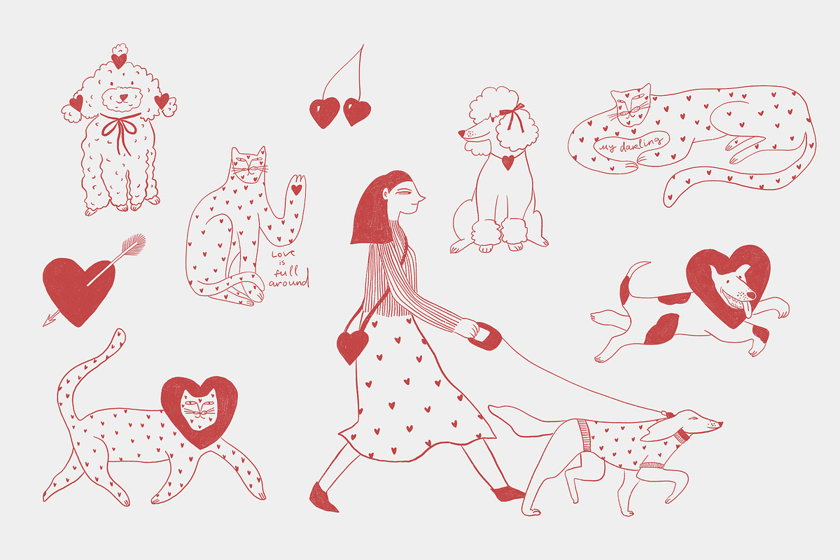 Love Line Art Collection, a Person Illustration by Annakniaz (Photo 3 of 15)