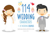 Wedding characters in cartoon style, a Person Illustration by asantosg (Thumbnail 1 of 25)
