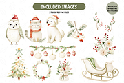 Winter Woodland Animals Clipart, an Illustration by TatiMockup (Thumbnail 3 of 5)