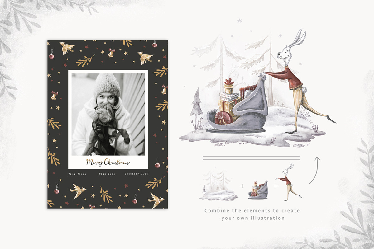 Vintage Christmas Collection, a Decorative Illustration by Yeticrab (Photo 2 of 11)